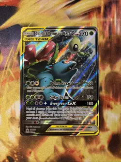 Pokemon TCG Celebi Venusaur GX Tag Team SM167 Sun Moon Black Star Promo - Image 1