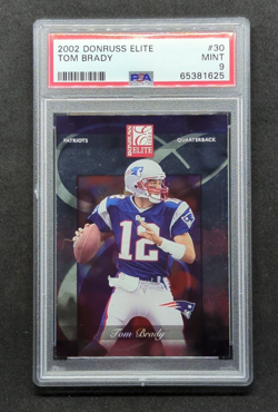 2002 Donruss Elite Tom Brady #30 PSA 9 MINT GOAT Patriots Bucs 7time SB Champion - Image 1