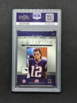 2002 Donruss Elite Tom Brady #30 PSA 9 MINT GOAT Patriots Bucs 7time SB Champion - Image 4