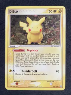 Pokemon Cards Ex Delta Species Pikachu Ditto 39/113 NM - Image 1