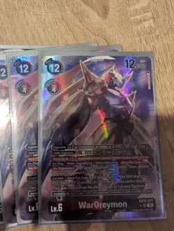 Wargreymon EX12 SR Alt Art Digimon Card Digital World Shambala - Image 2