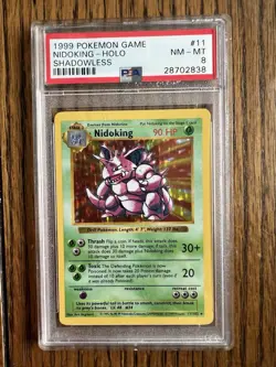 Nidoking 011/102 Base Set (Shadowless) Holo - Image 1