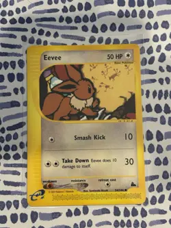 Pokemon Skyridge Eevee E-reader WOTC Card 50 HP (NM+) - Image 1