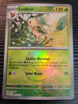 Leafeon 005/131- (Pokeball Pattern)Rare Reverse Holo Card- Prismatic Evolutions - Image 3