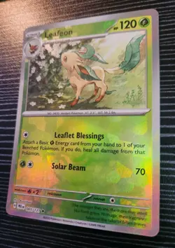 Leafeon 005/131- (Pokeball Pattern)Rare Reverse Holo Card- Prismatic Evolutions - Image 4