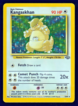 Pokemon TCG: Jungle - Kangaskhan 5/64 Holo Rare 1999 Wotc MP to LP - Image 1