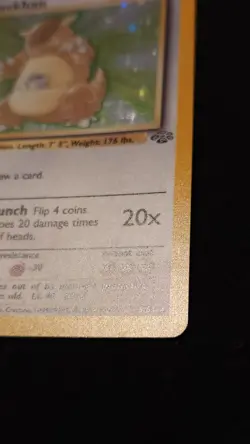 Kangaskhan 1st Edition 5/64 Holo Rare Jungle Set Vintage Pokemon TCG - Image 4