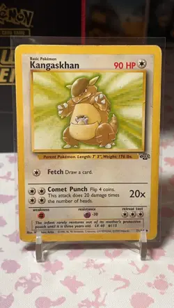 Pokemon TCG Kangaskhan Jungle Non Holo Rare 21/64 NM- light play - Image 1