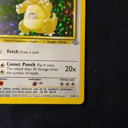 Kangaskhan 05/64 Jungle Unlimited Holo Rare Pokemon TCG NM - Image 4