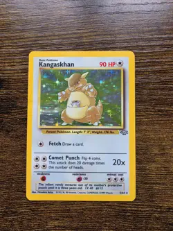 Pokemon TCG Kangaskhan Jungle Holo Card 5/64 Unlimited Rare HP - Image 1