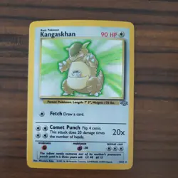 Pokemon TCG Kangaskhan Jungle Holo Card 5/64 Unlimited Rare LP Condition - Image 1