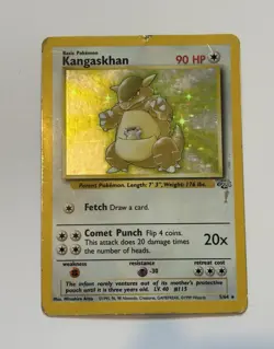 Pokemon TCG Jungle Kangaskhan 5/64 Holo Rare Unlimited 90 HP English 1999 - Image 1