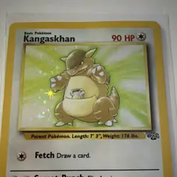 WOTC Pokemon TCG Kangaskhan 5/64 Jungle Holo Rare 1999 English 90 HP - Image 2