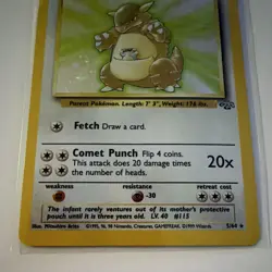 WOTC Pokemon TCG Kangaskhan 5/64 Jungle Holo Rare 1999 English 90 HP - Image 3