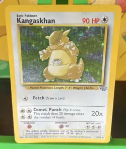 Pokemon TCG Kangaskhan Holo Rare Card Jungle Unlimited Edition 05/64 MP - Image 1
