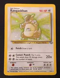Pokemon TCG Jungle - Kangaskhan 5/64 - Holo Unlimited Holo Rare - LP 1999 - Image 1