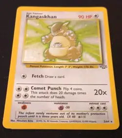 Pokemon TCG Jungle - Kangaskhan 5/64 - Holo Unlimited Holo Rare - LP 1999 - Image 3