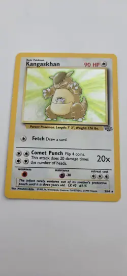 Pokemon TCG Kangaskhan Holo Jungle English Edition 5/64 Rare Card - Image 1