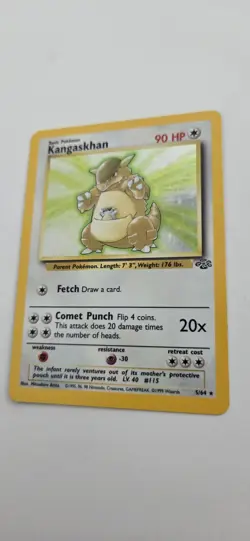 Pokemon TCG Kangaskhan Holo Jungle English Edition 5/64 Rare Card - Image 2