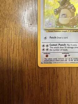Pokemon TCG Kangaskhan Holo Rare Jungle 5/64 1999 WoTC - Image 5