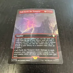 Call Forth the Tempest (Borderless) (Surge Foil) Commander: the Lord of the... - Image 1