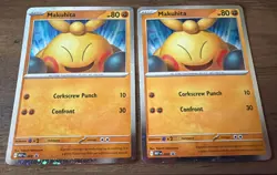 Pokemon 2x Makuhita 068 MEP Perfect Order Cosmos Holofoil Promo Blac star - Image 1