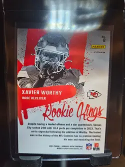 Xavier Worthy Rookie Kings 2024 Optic Football Chiefs Case Hit - Image 2
