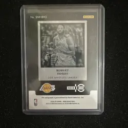 2024-25 Panini Noir Snapshot Signatures Auto Gold ROBERT HORRY /5!! - Image 2