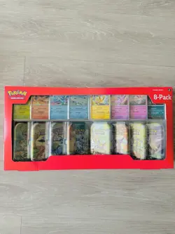 Pokemon TCG Prismatic Evolutions Costco 8 Mini-Tin Bundle w/ Promo Cards NEW - Image 1