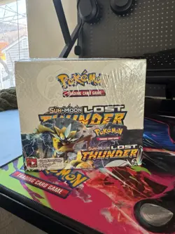 Pokemon TCG Sun & Moon Lost Thunder Booster Display Box Factory Sealed 36 Packs - Image 2