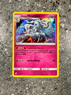 Pokemon TCG Cards Alolan Ninetales 111/181 Team Up Holo Rare - Image 1