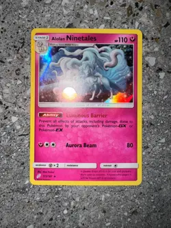 Pokemon TCG Cards Alolan Ninetales 111/181 Team Up Holo Rare - Image 3