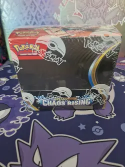 Pokemon TCG Chaos Rising Booster Box Sealed with Acrylic Display Case - Image 2