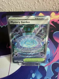 Pokemon TCG Mystery Garden Full Art Trainer Card 172/132 Mega Evolutions - Image 1