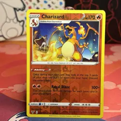 Pokemon Card Charizard 025/185 Vivid Voltage Reverse Holo Rare NM - Image 1