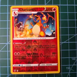 Charizard 025/185 Reverse Holo Rare Vivid Voltage Pokemon Card NM - Image 1