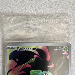 Pokemon TCG Bulbasaur 133/132 Secret Rare Holo Full Art Basic 80 HP English - Image 3