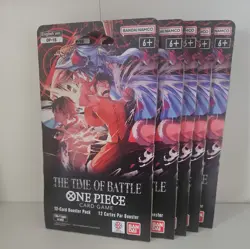 One Piece The Time Of Battle Sleeved Booster X 5 English Hangsell op16 op-16 - Image 1