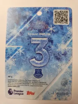 Leighton Baines 2025/26 Topps Premier League Festive Freeze Clear Card #FF3... - Image 2