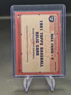 2026 Topps Series 2 Max Fried 1991 Relic Card #91R2-MF New York Yankees - Image 2