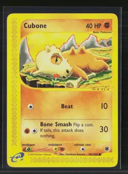 Pokemon 2002 Expedition Base Set Cubone #103/165 - Image 1