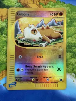 Pokemon Cubone Expedition 103/165 Reverse Holo Common Heavily Played - Image 1