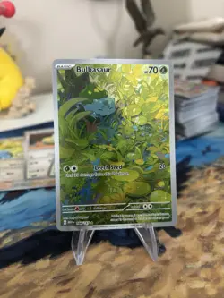 Bulbasaur 166/165 SV 151 Illustration Scarlet Violet Holo Pokemon Card TCG - Image 1