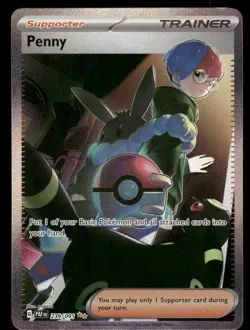 Pokemon Cards Penny 239/091 Holo Paldean Fates Special Illustration Rare NM - Image 1