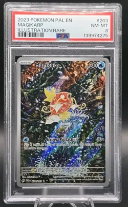 MAGIKARP PSA 8 2023 POKEMON PALDEA EVOLVED #203/193 PAL EN ILLUSTRATION RARE 342 - Image 1