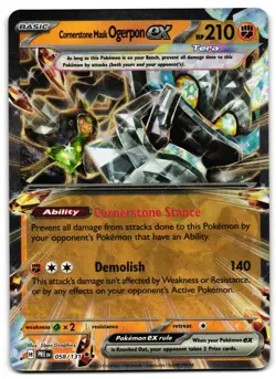 Cornerstone Mask Ogerpon ex 058/131 - 🌊Prismatic Evolutions Pokemon TCG🖤 - LP - Image 1