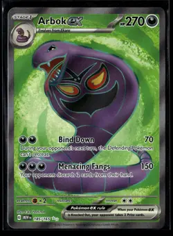 Arbok ex 185/165 Ultra Rare 151 Pokemon NM/M - Image 1