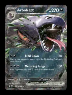 Arbok ex 024/165 151 NM/M Pokemon - Image 1