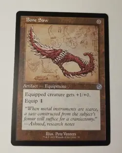 MTG 1x Retro Schematic Bone Saw, NM The Brothers' War, 0 Cost Artifact Equipment - Image 1
