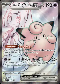 Lillie's Clefairy ex 195 Holo Promo Scarlet & Violet Promo Near Mint - Image 1